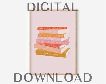 Reading Quote Digital Download