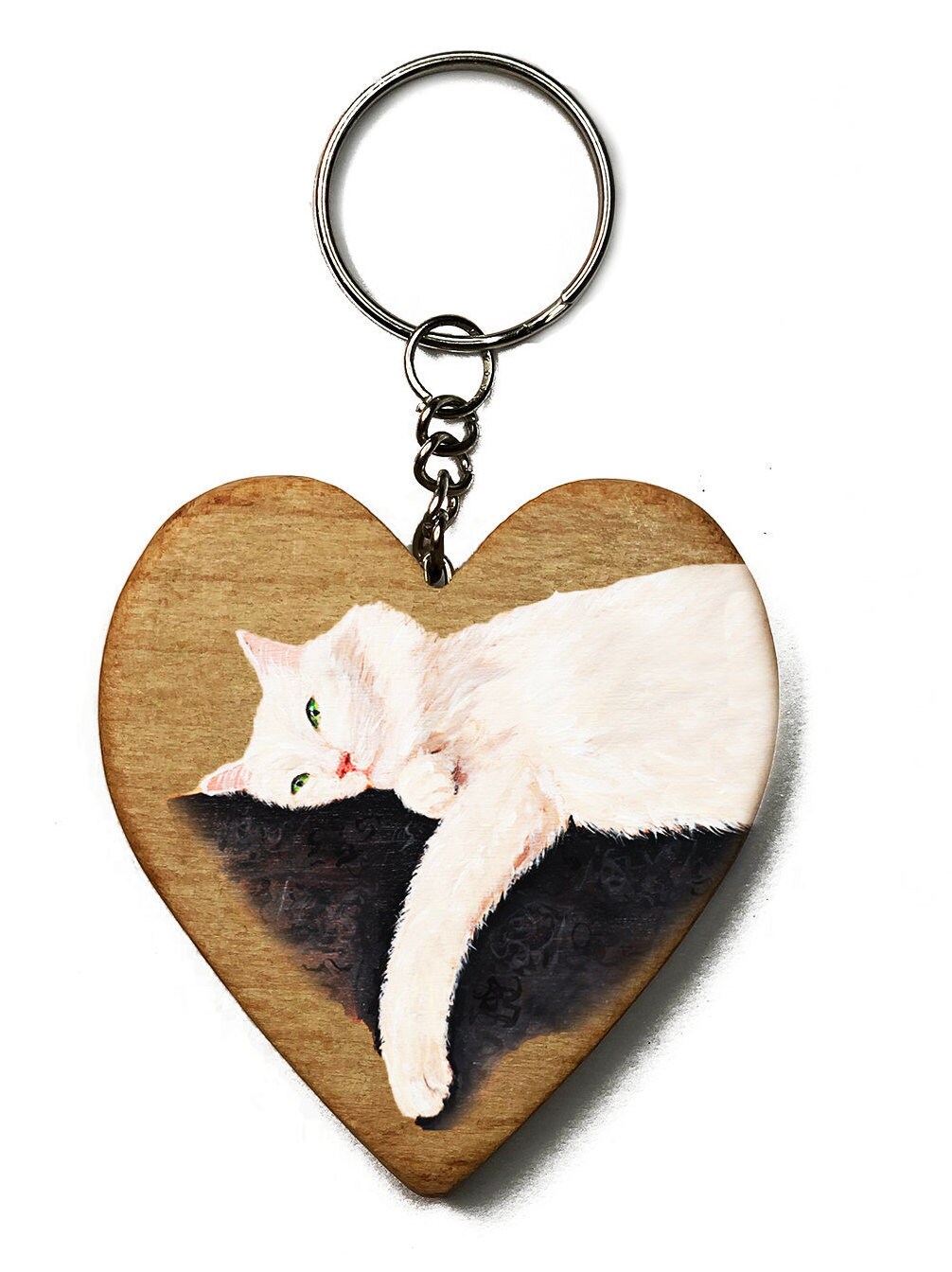 Custom pet keychain Custom pet portrait Keyring Dog lover gift Etsy