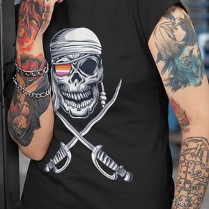 Lesbian Shirt, Gay Pride Shirt - Lesbian Pirate - WLW, LGBT Shirt, Gay Lesbian Pride Shirt - Short-Sleeve Unisex T-Shirt