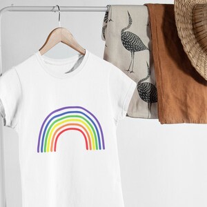 LGBT Shirt, Gay Pride Shirt, Lesbian Shirt, WLW - Rainbow Gay Lesbian Pride Shirt - Short-Sleeve Unisex Pride Shirt