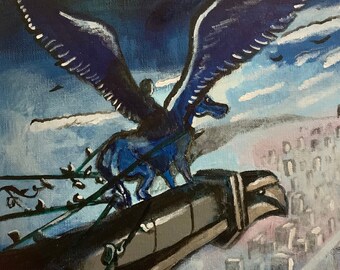 The Titan's Curse (Original Acrylic Painting)