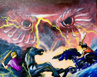 The Mark of Athena (Original Acrylic Painting)