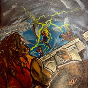 The Blood of Olympus (Original Acrylic Painting)