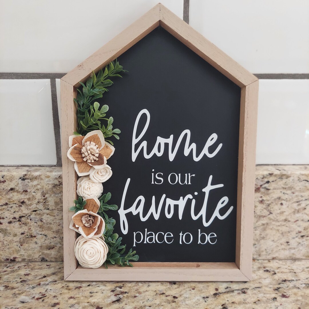 Year Round Modern Farmhouse Decor, Everyday Wood Flower Decor ...