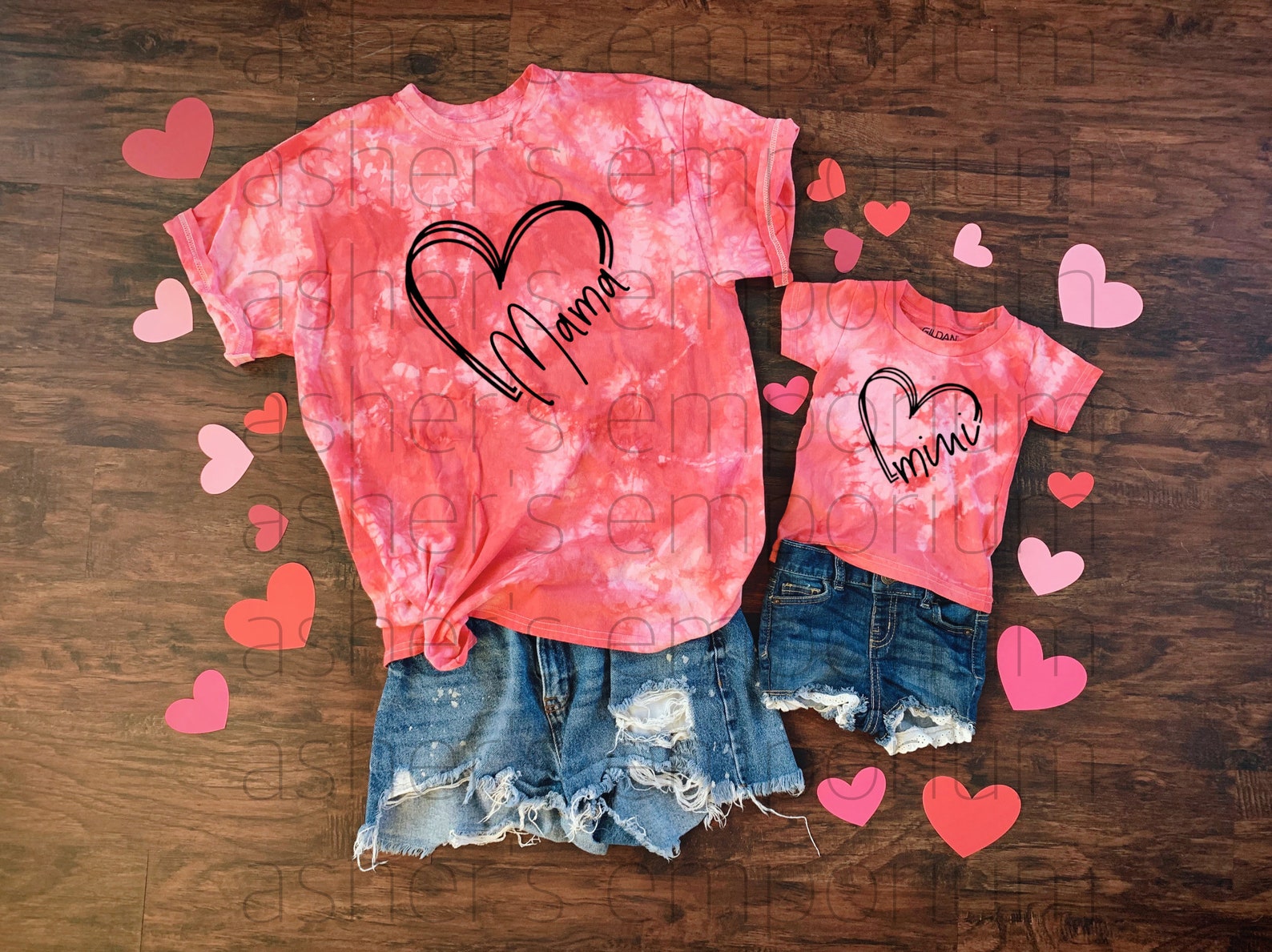mama mini valentines shirts