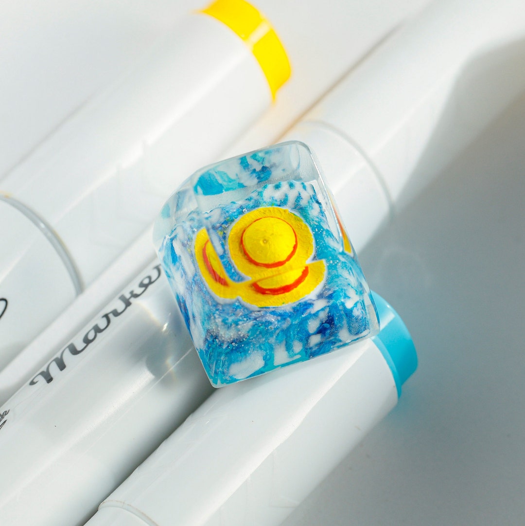 Artisan Keycap Luffy Straw Hat Resin Keycap Cute Keycap for Etsy