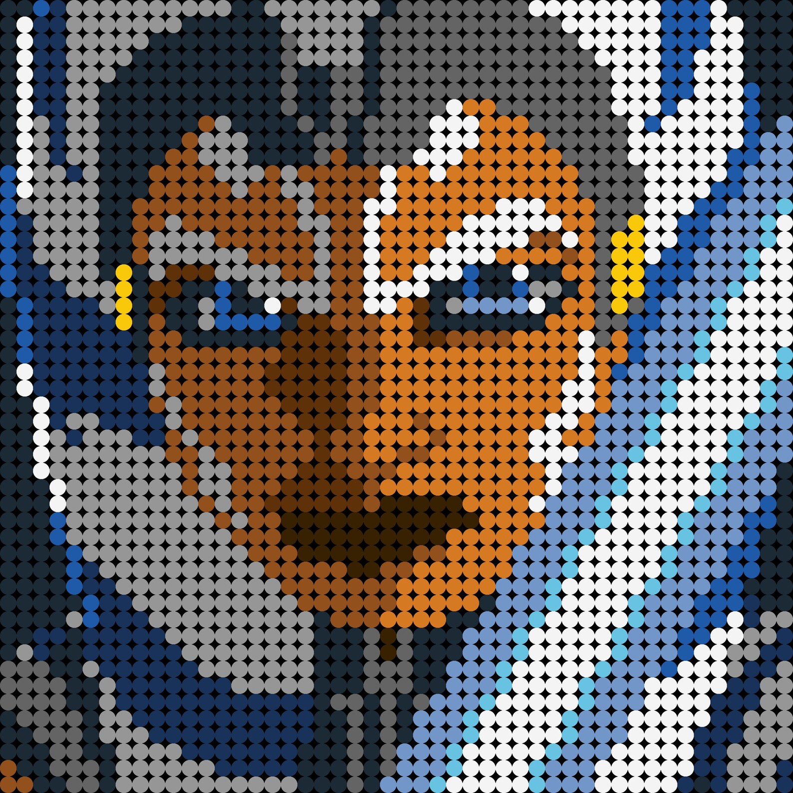 MOC90076 Star Wars Ahsoka Tano Pixel Art Movie Series Etsy