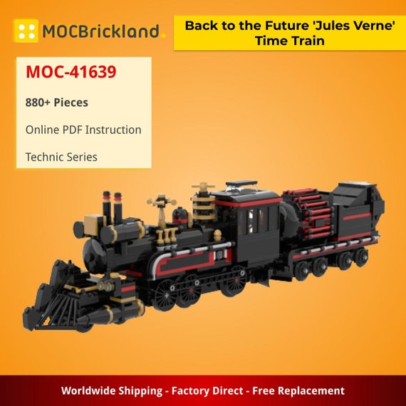 Moc Bttf Jules Verne Time Train Technic Series Etsy