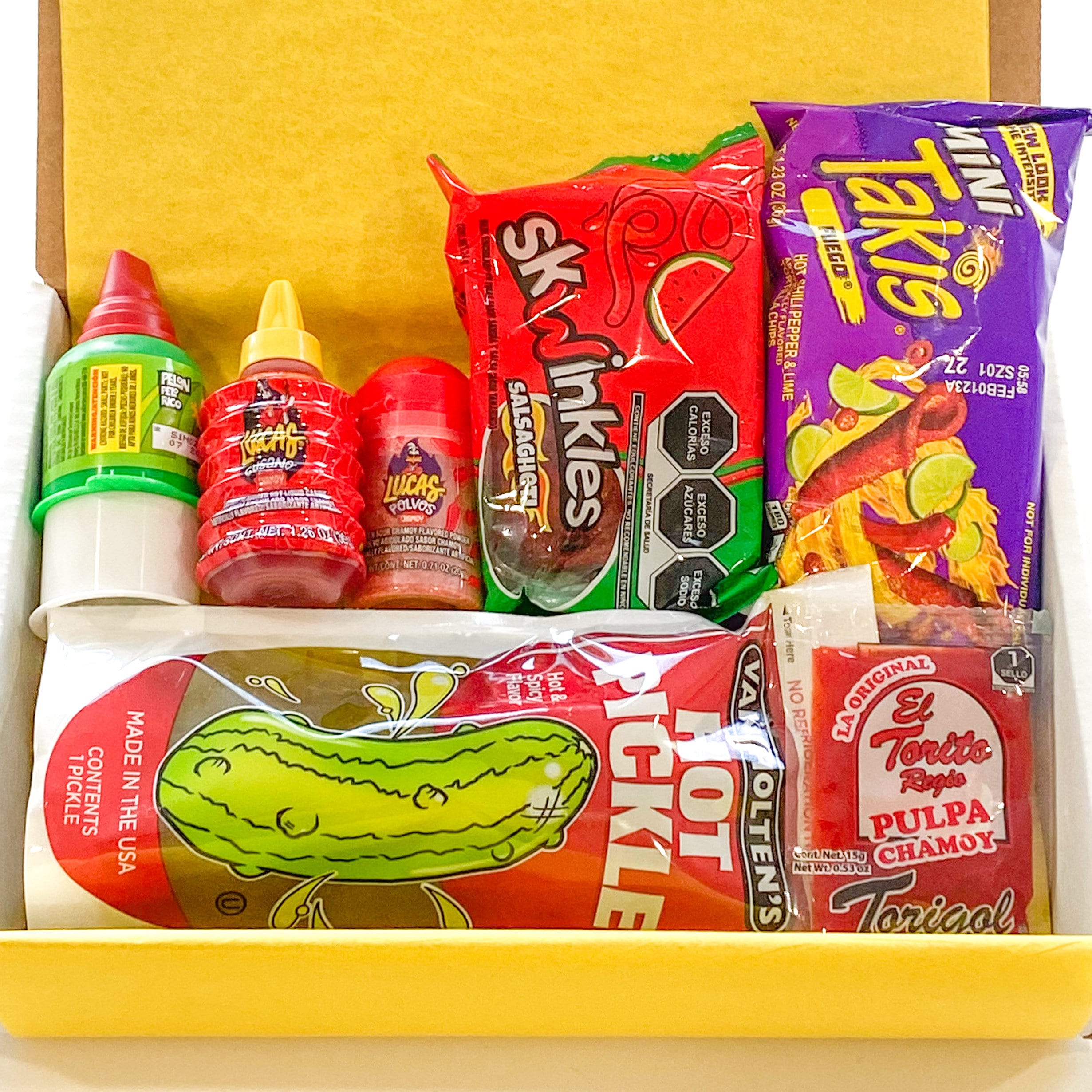 CHAMOY PICKLE KIT WITH FRUIT ROLL UPS CHOOSE YOUR OWN