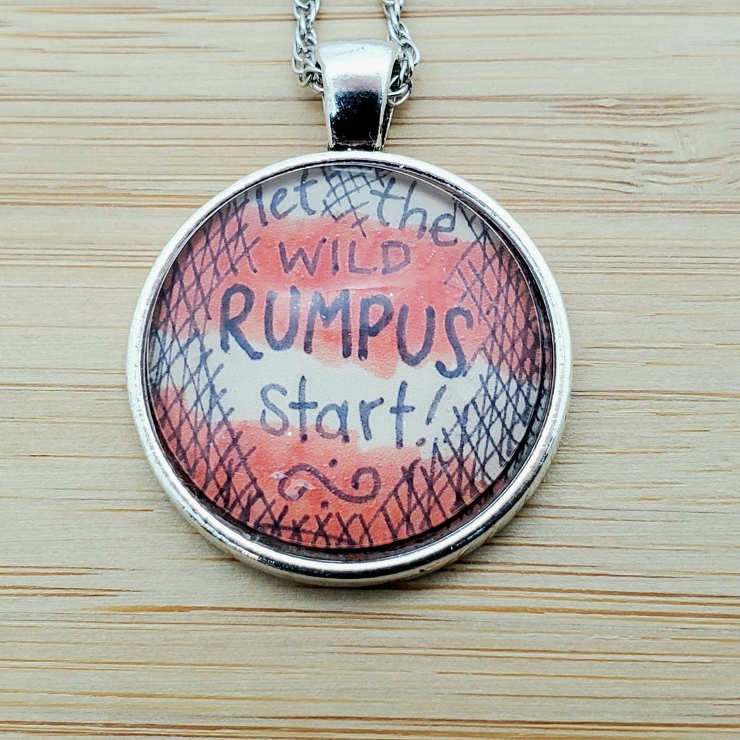 Wild Rumpus Pendant: Children's Book Necklace, Literary Gift - Etsy