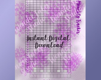 Digital Download - Printable Period Tracker - Great First Menstrual Cycle Gift