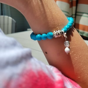7.75-inch Teal Period Tracker Bracelet, Teen gift for body positivity and cycle tracking, Great present for first menstruation celebration