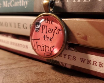 The Play's the Thing, Yorrick Pendant, Shakespeare Necklace