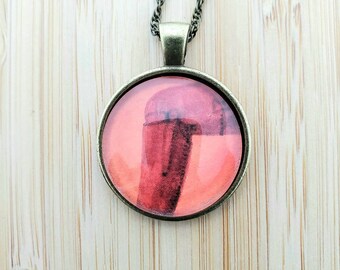 Good Country People, Flannery O'Connor Necklace, Wooden Leg, Dark Grace, Literary Art, Bronze Pendant, Bookworm Necklace