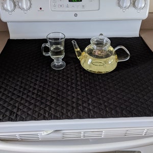 Couvercle de réchaud en verre et matériau de protection matelassé