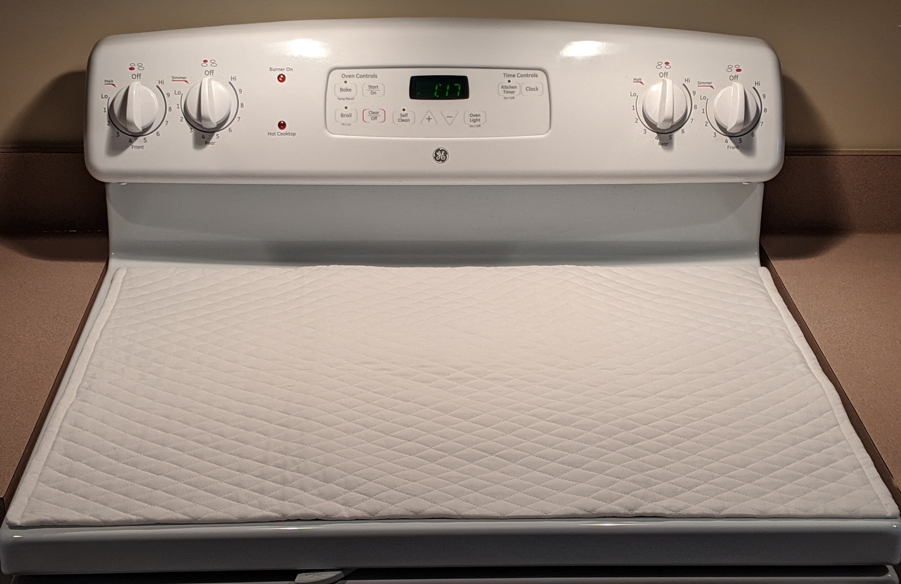 quilted stove top cover