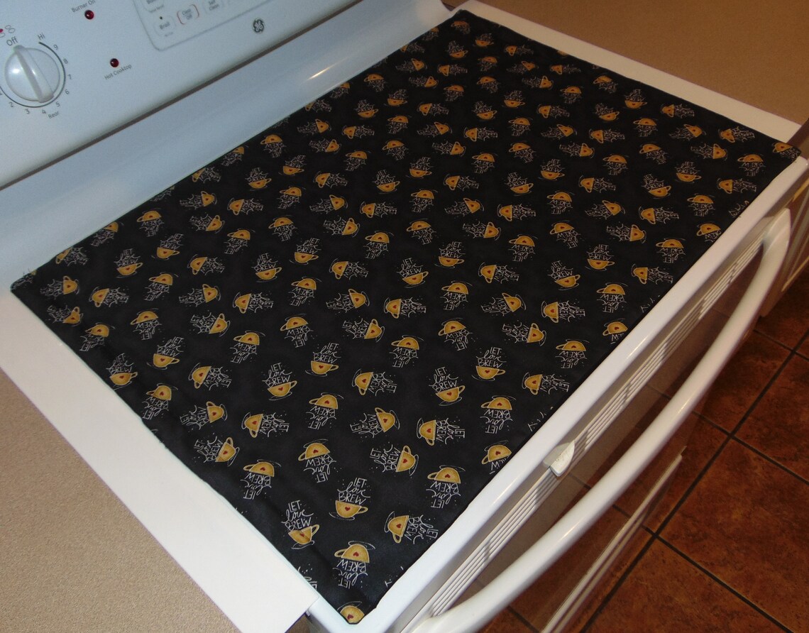 Glass Top Stove Cover and Protector Quilted / Canvas Material Etsy UK