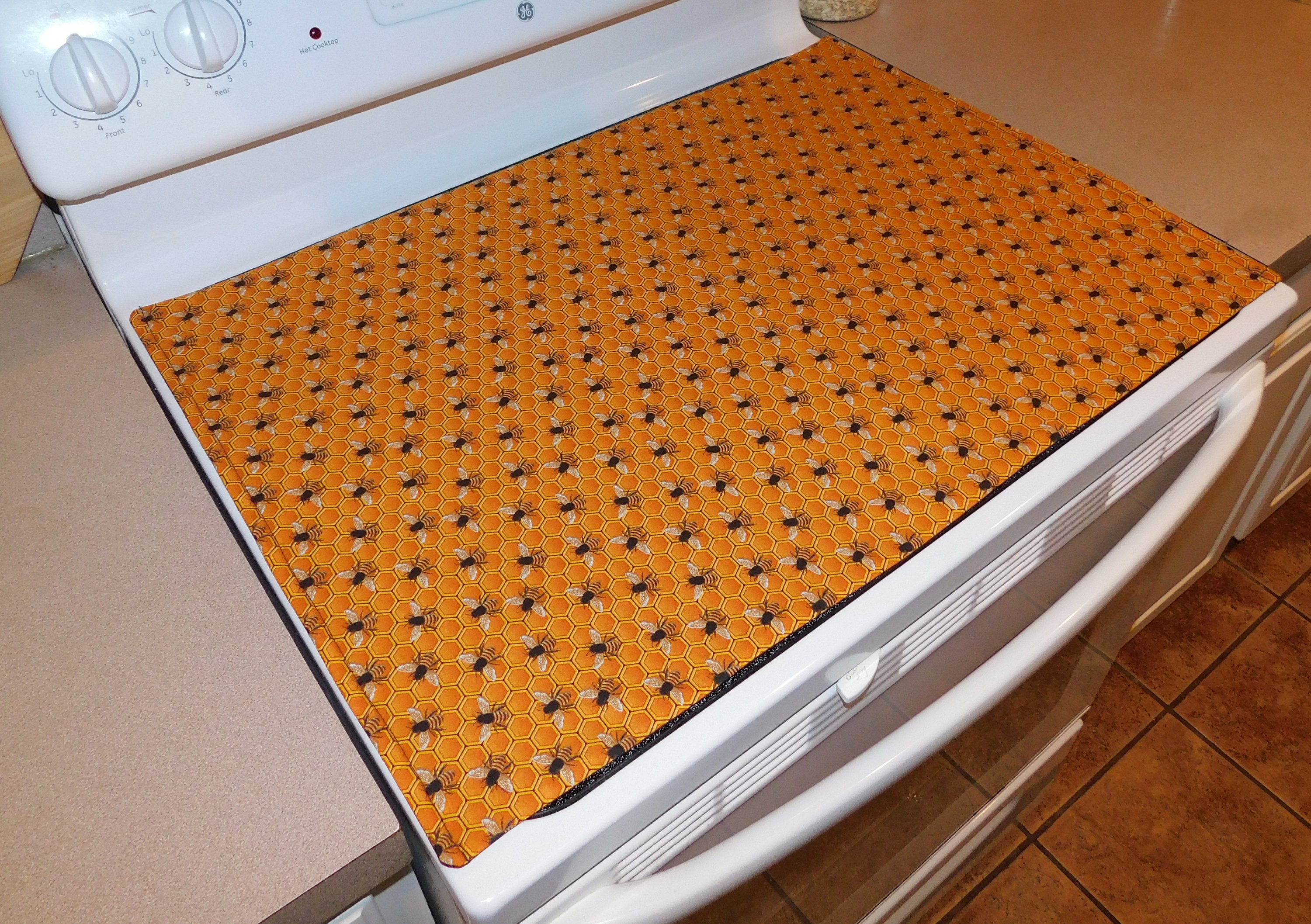 Glass Top Stove Cover and Protector Quilted / Canvas Material Etsy