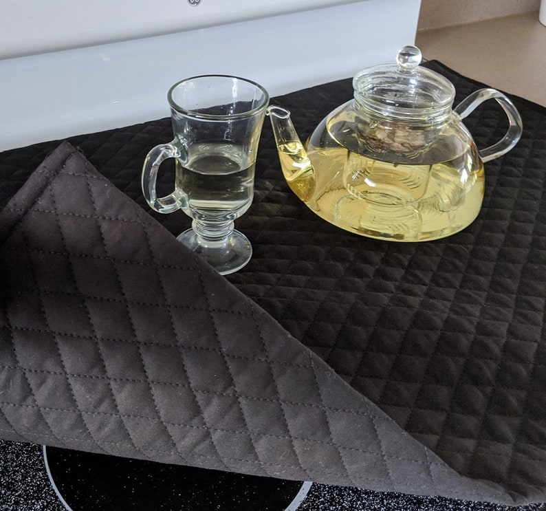 Glass Top Stove Cover and Protector Quilted Material Etsy