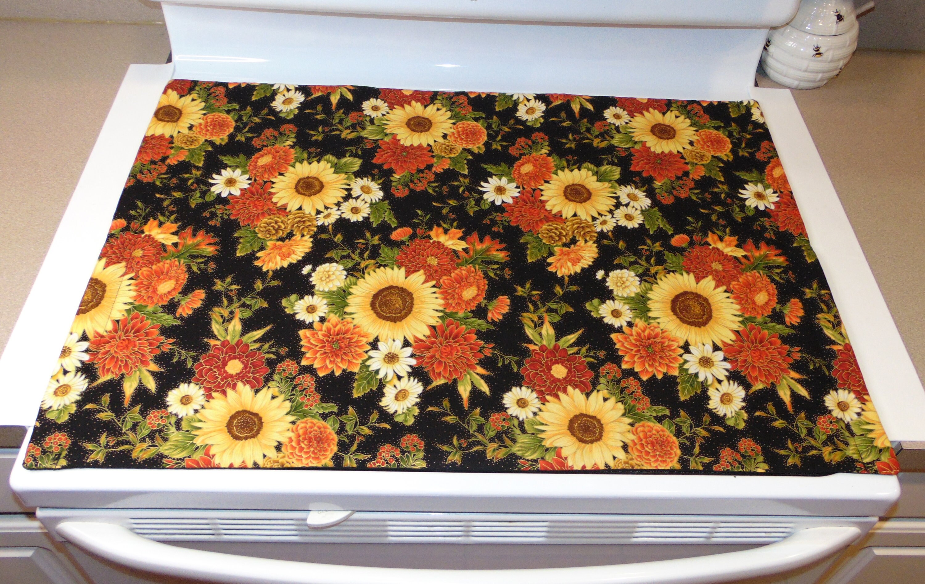Quilted/canvas Glass Stove Top Cover and Protector for Etsy