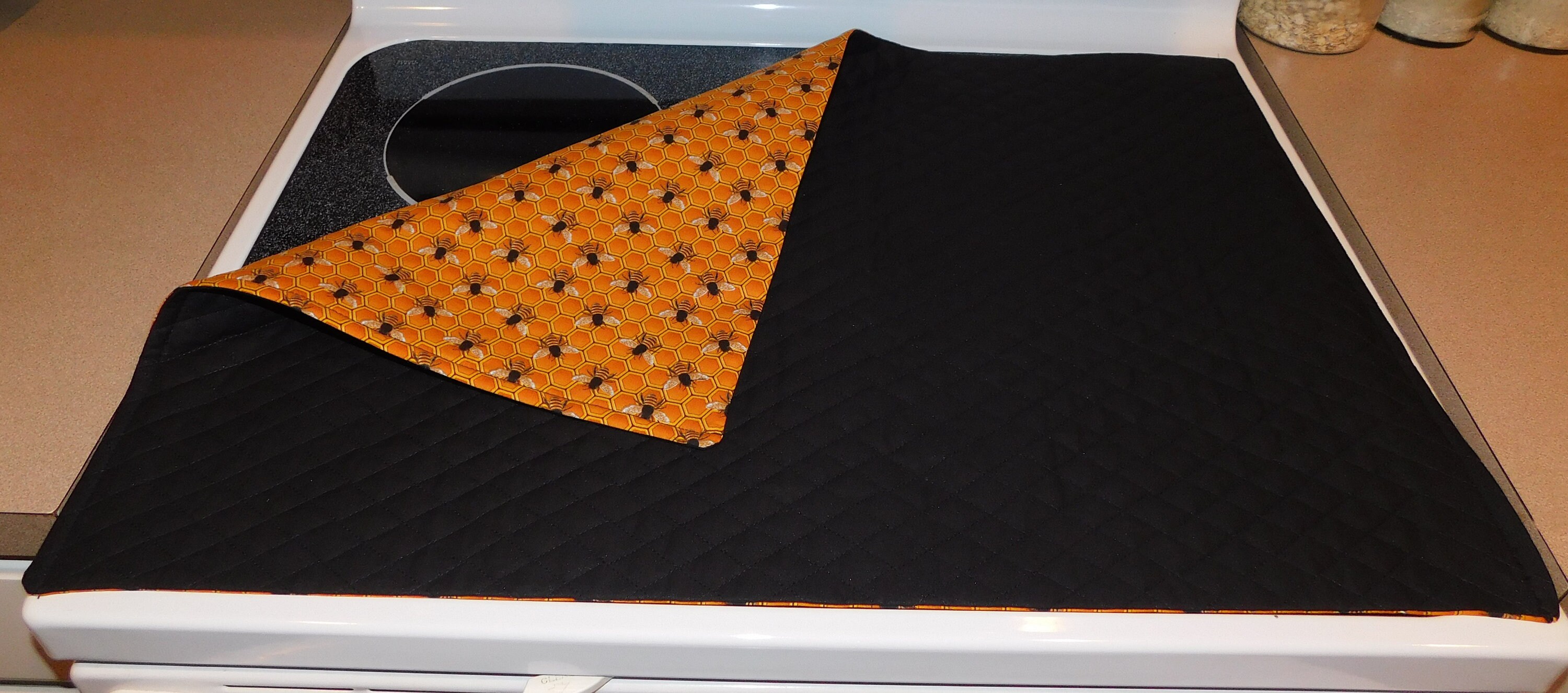 Glass Top Stove Cover and Protector Quilted / Canvas Material Etsy