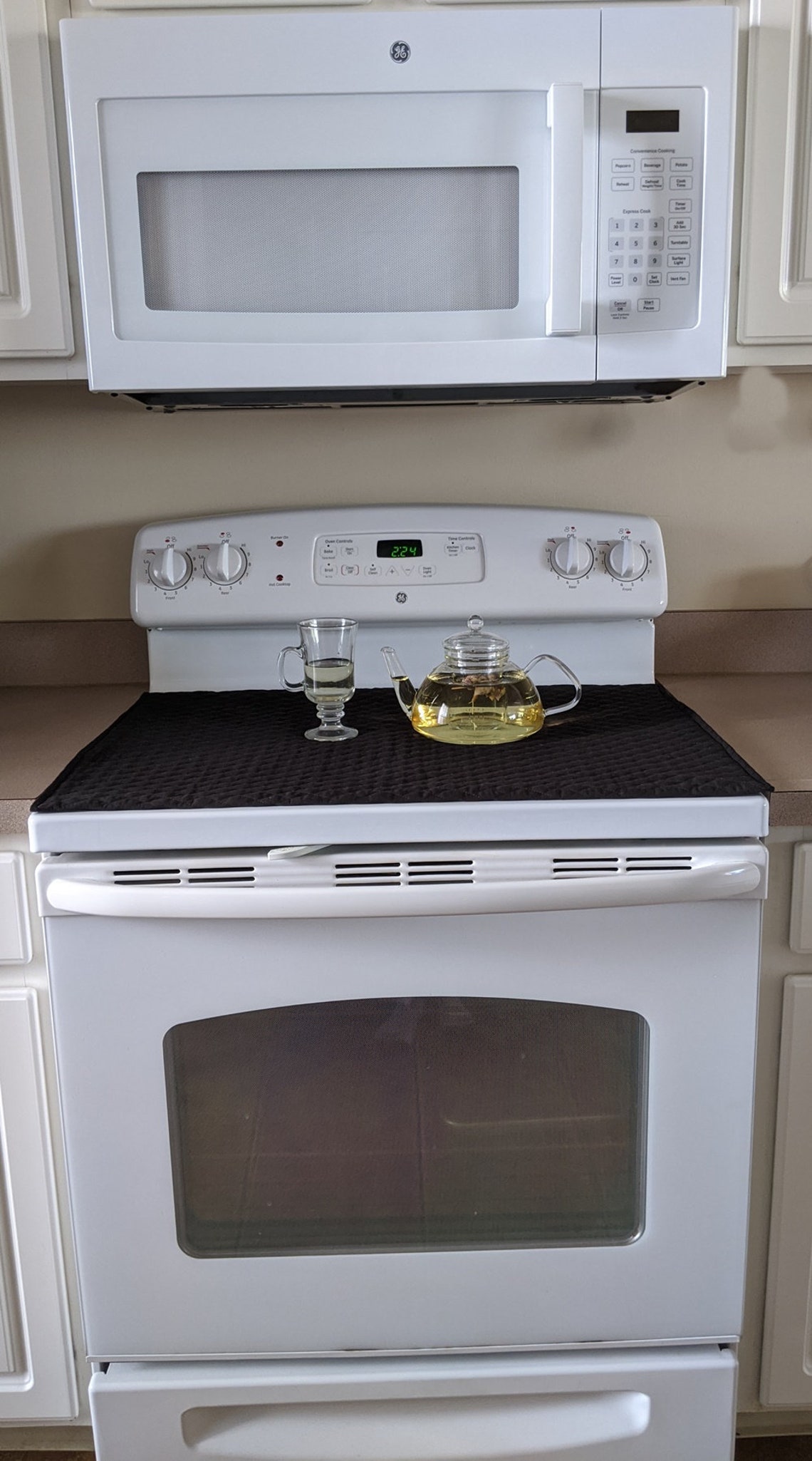 Glass Top Stove Cover and Protector Quilted Material Etsy