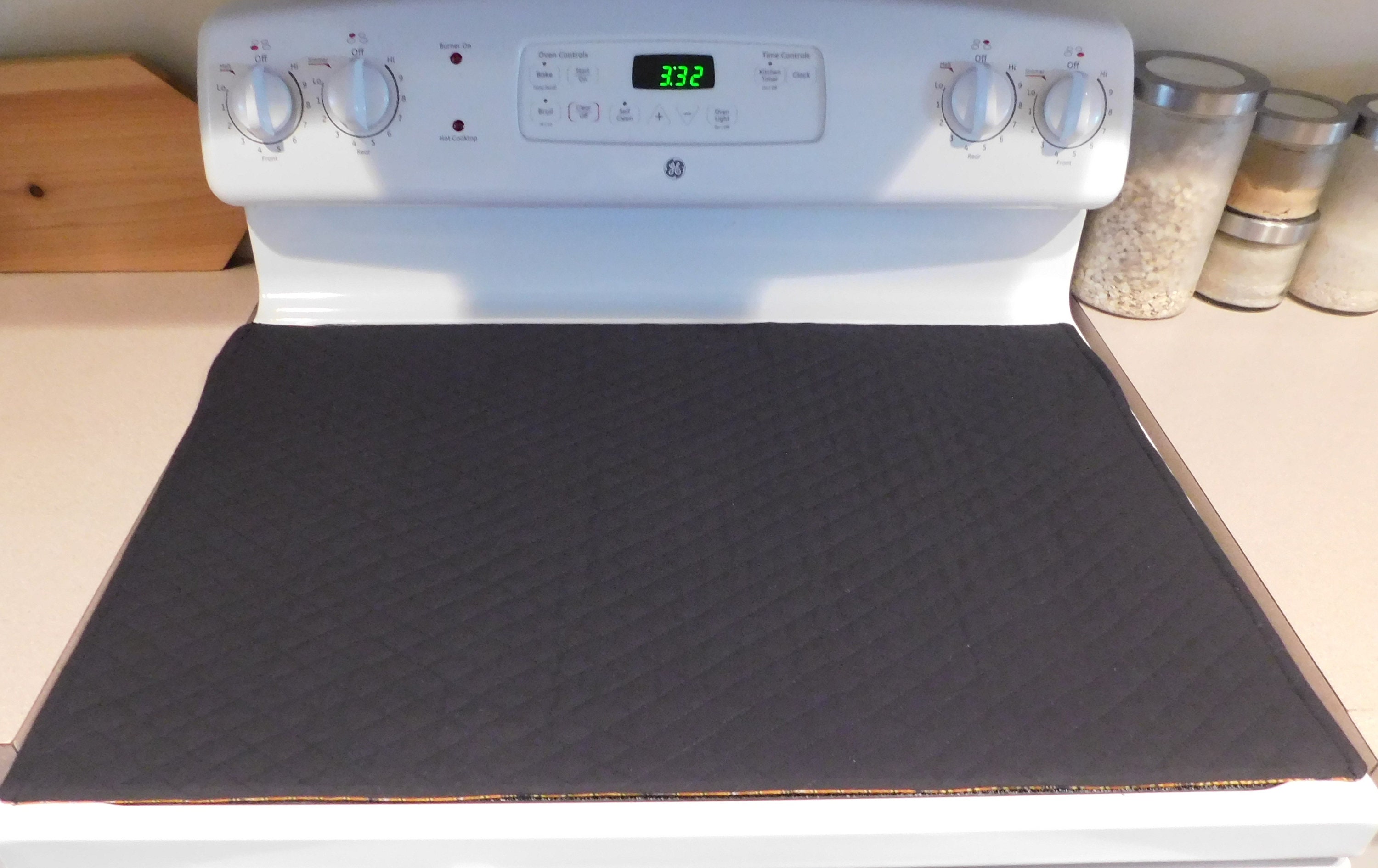 Glass Top Stove Cover and Protector Quilted / Canvas Material Etsy