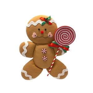 PREORDER Gingerbread Girl Wreath Attachment for a Candy Christmas Wreath, Gingie Lovers, #WAAM