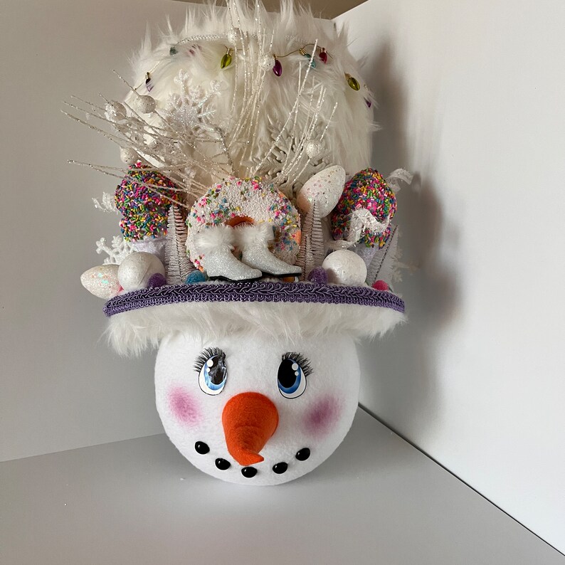 Top Hat Snowman Wreath Attachment, Candy Land Wreath Attachment, Sweets