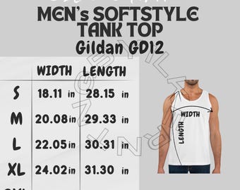 Tank Size Chart I Gildan GD12 Size Chart | Size Chart
