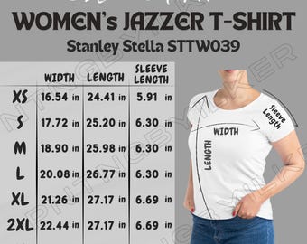 Adidas A376 Sport T-shirt Sizing Chart, Unisex Mockup, Imperial
