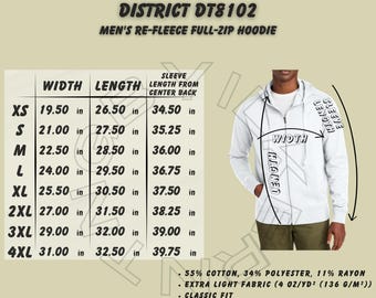 DRT パーカー / USA Hoodie Lサイズ Hoodie Size Chart I District DT8102 Size Chart | Size Chart