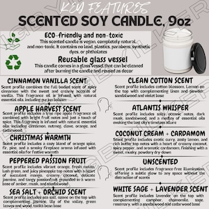 Candle Key features I Scented Soy Candle, 9oz Key Features I Candle Product Details I Scented Soy Candle Info I Candle Aroma Characteristics