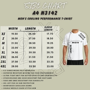 A4 Performance Shirt Mockup - Etsy
