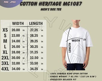 CORTIS Layered Tシャツ Mサイズ Cotton Heritage MC1087 Size Chart | Men's Box Tee Size Chart