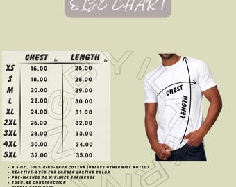 T-shirt Size Chart I Tultex 202 Size Chart | Unisex Fine Jersey T
