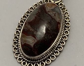 Colgante de jaspe y plata de ley 925