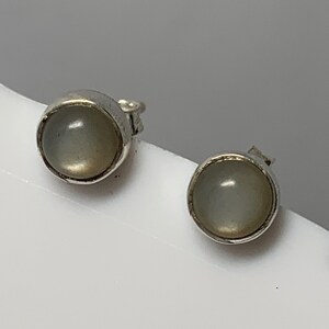 Mondstein und 925 Sterling Silber Ohrringe