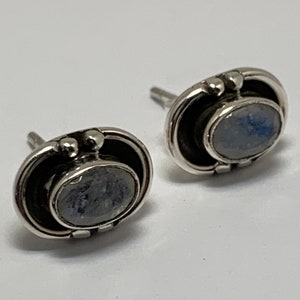Mondstein und 925 Sterling Silber Ohrringe