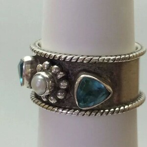Topaz & 925 Sterling Silver Ring