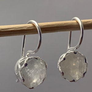 Mondstein und 925 Sterling Silber Ohrringe