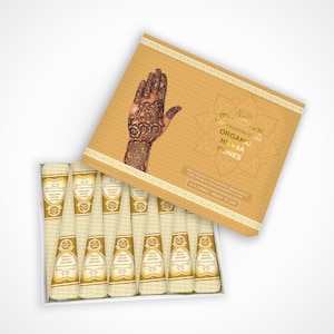 New Fashion House 100% Organic in XL Size Henna Mehndi Tattoo Kit Paste Cones - Natural & Fresh No chemical Dye used. Safe for children