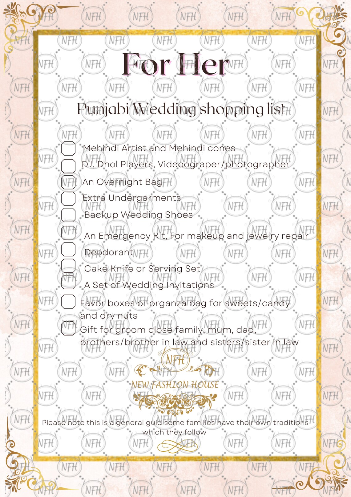 Punjabi Wedding Shopping List For Bride digital Download Etsy punjabi-wedding-shopping-list-for-bride-digital-download-etsy