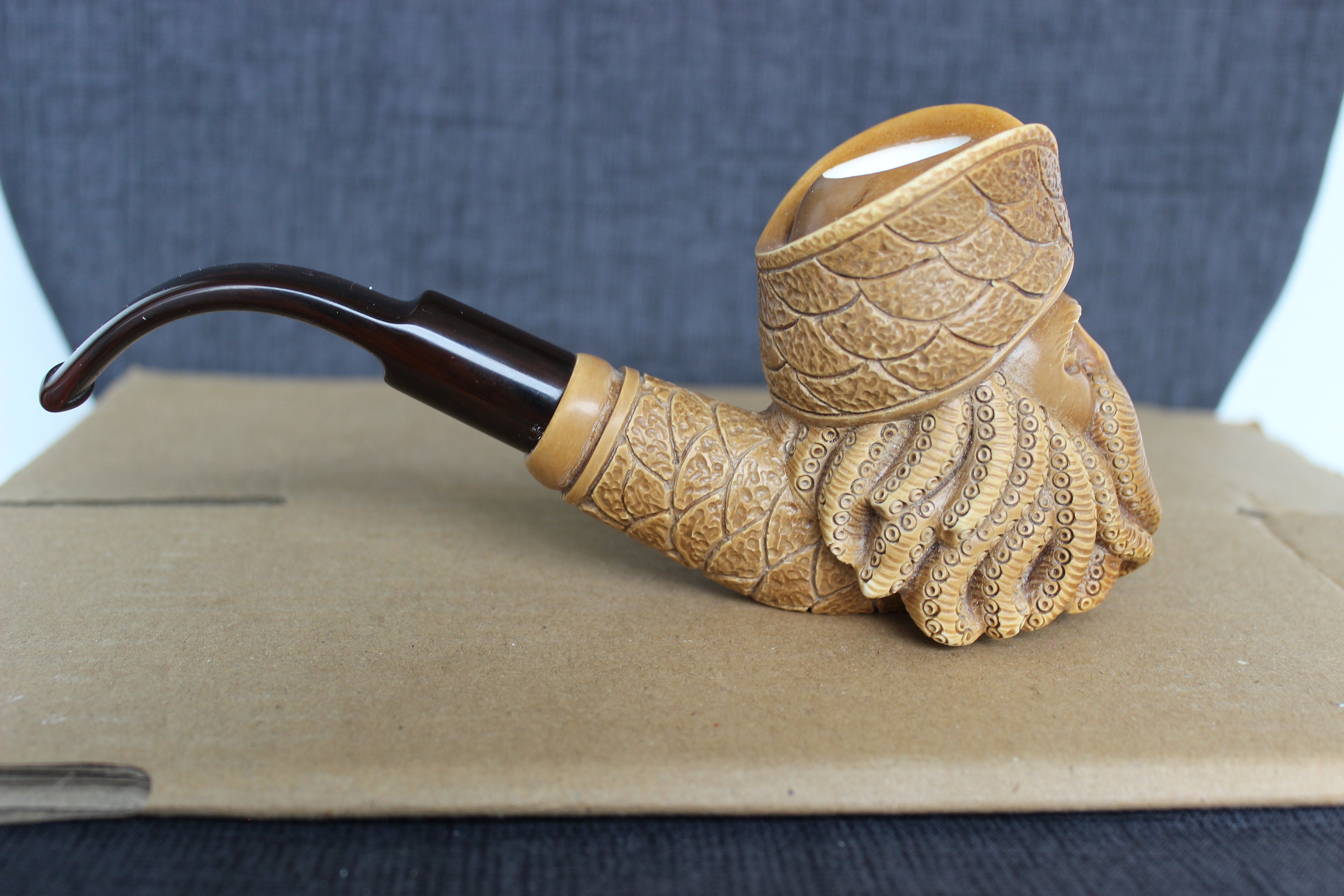 STAR MEERSCHAUM Pipe Davy Jones block meerschaum pipe
