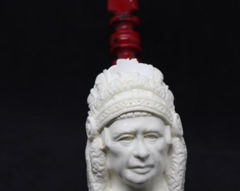 STAR Meerschaum pipes Block Meerschaum Indian Chief