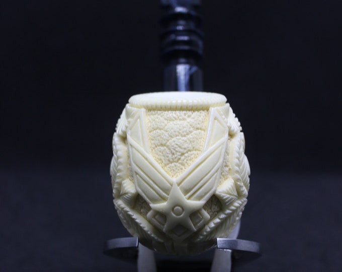 STAR Meerschaum pipes USAF Air Force logo block meerschaum pipe