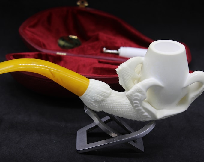 STAR Meerschaum pipes -XXL Antic Vienna style  Eagle claw block meerschaum pipe