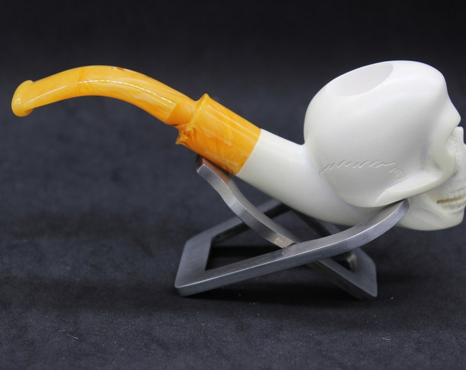 STAR Meerschaum pipes - Block meerschaum skull pipe