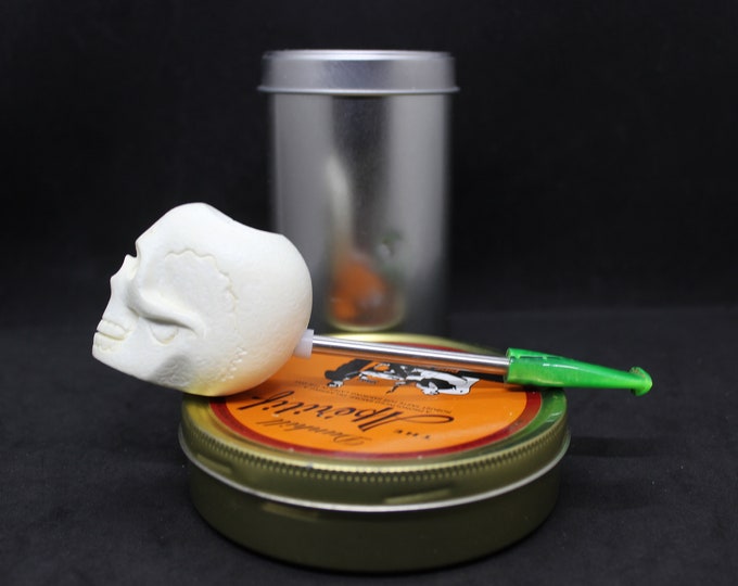 STAR Meerschaum pipes POPEYE style steel stem block meerschaum SKULL pipe