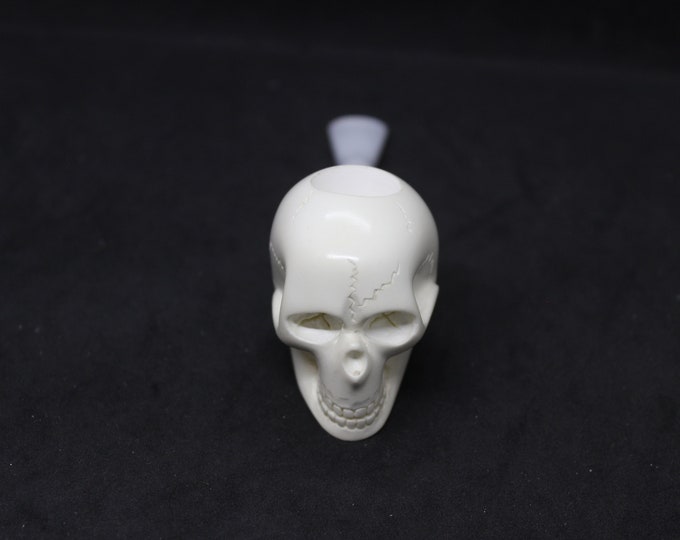 STAR Meerschaum pipes POPEYE style steel stem block meerschaum SKULL pipe